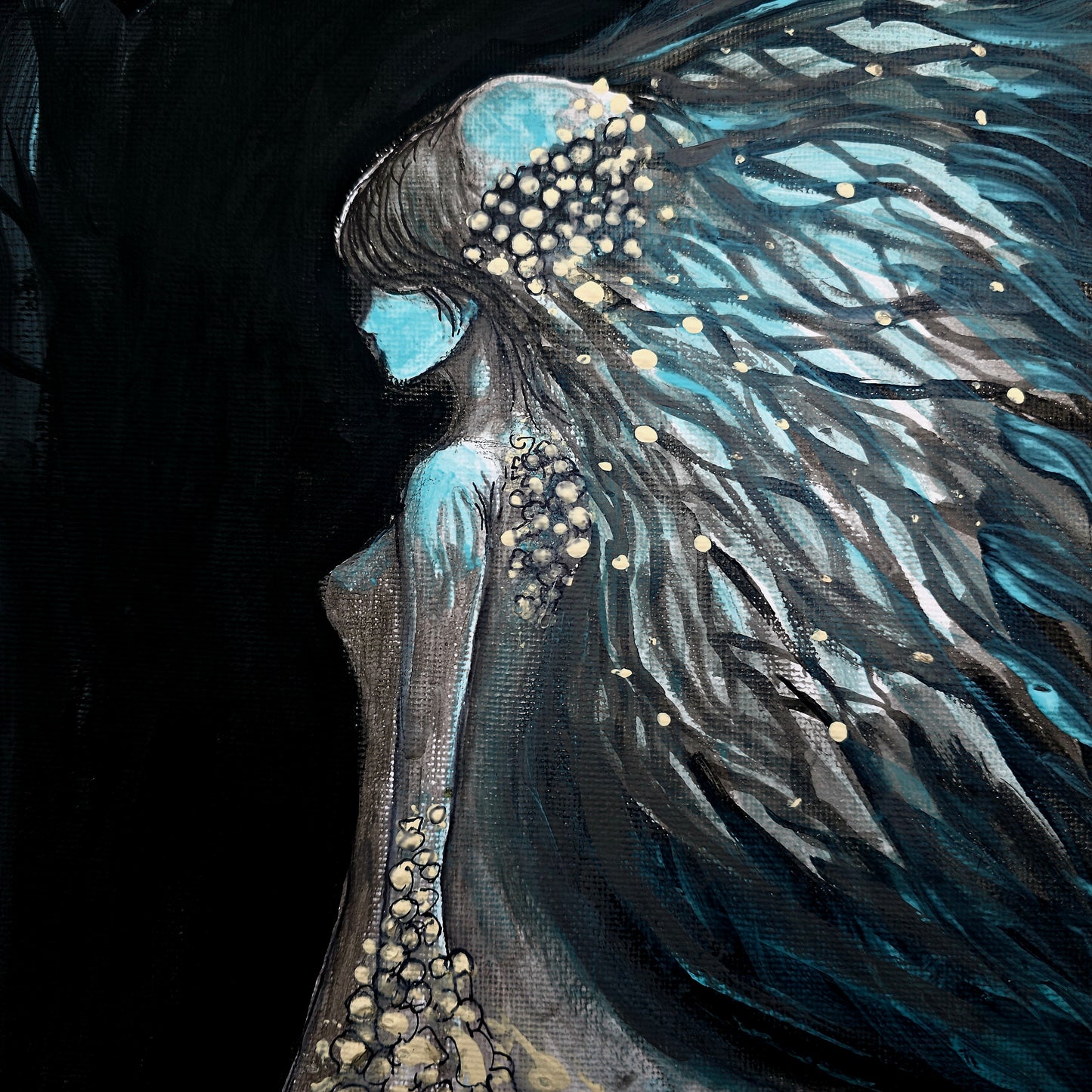 Blue Wind Original Acrylic Artwork