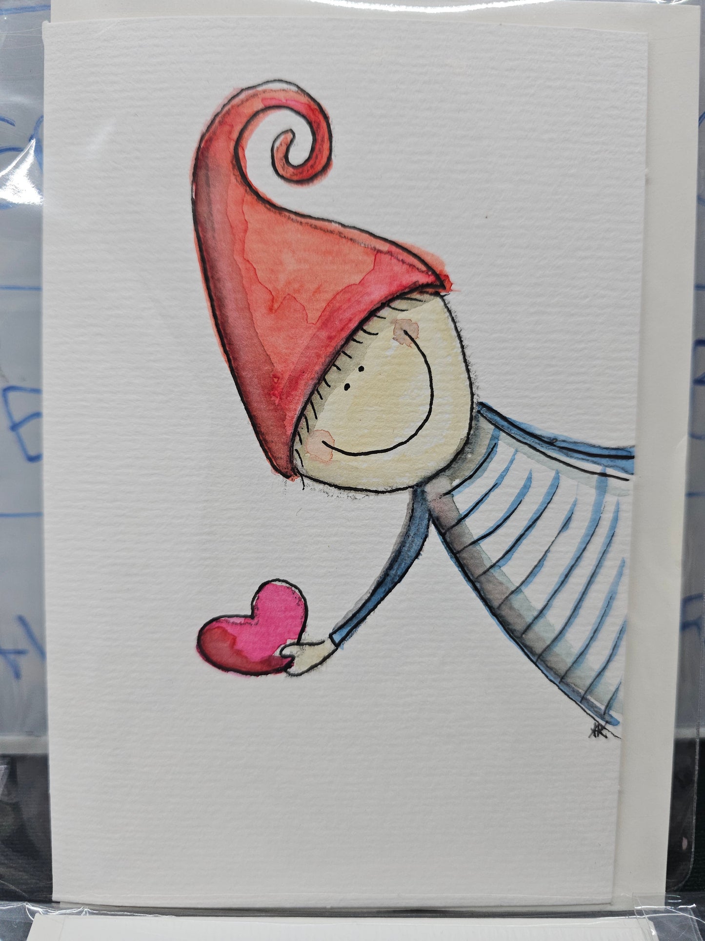 Original Hand Painted Greeting Card